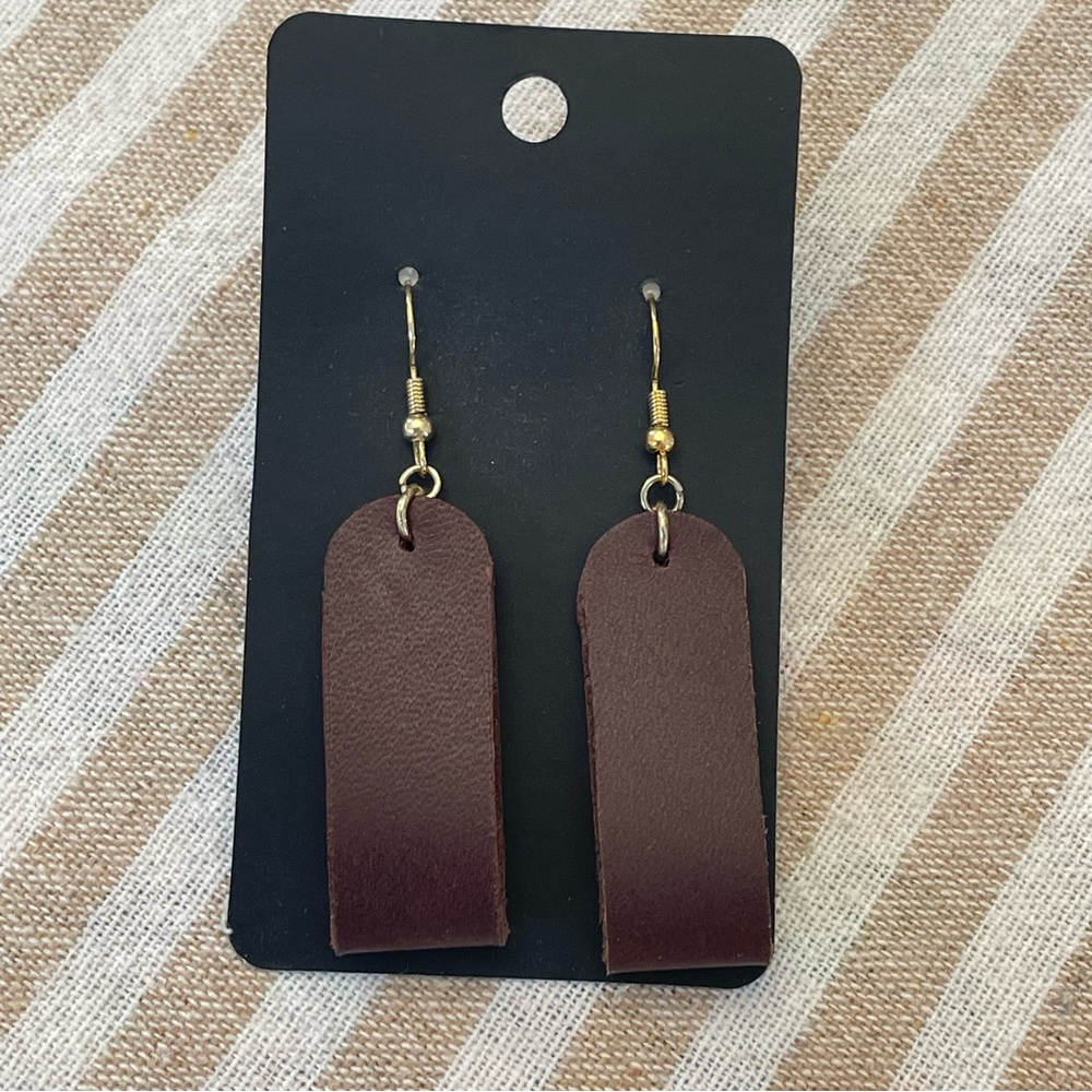Leather earrings